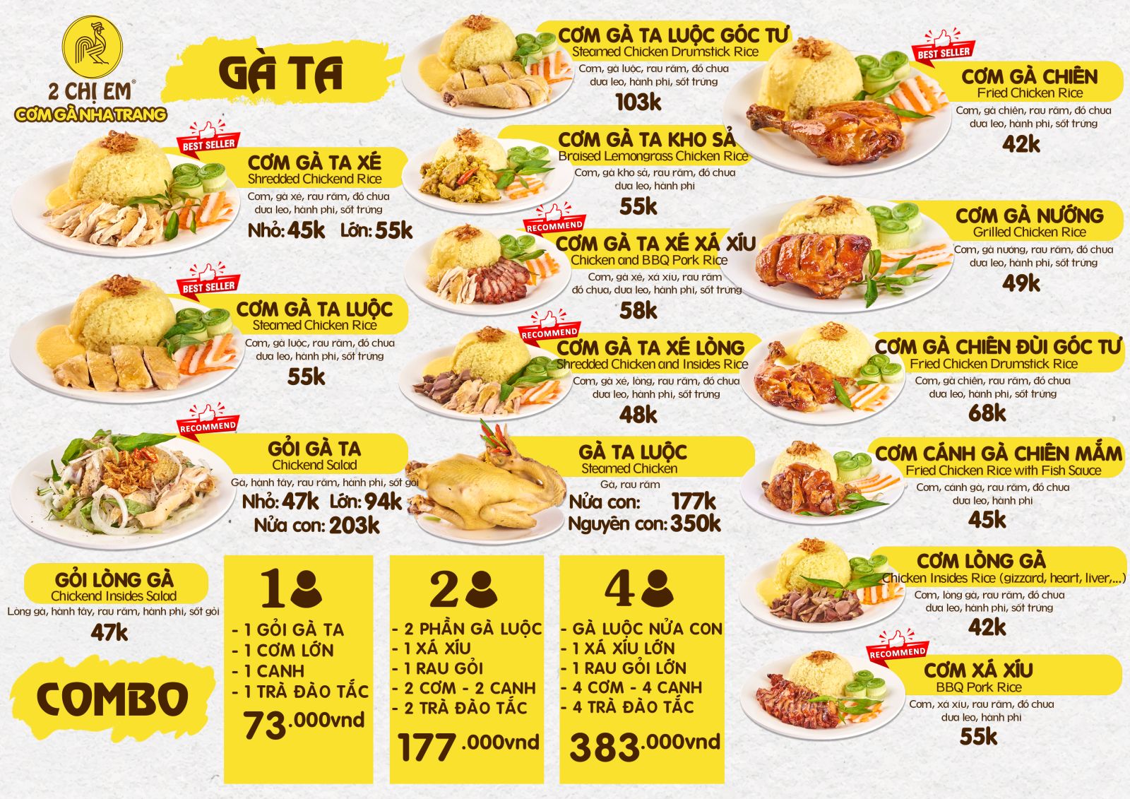 Menu update 2025